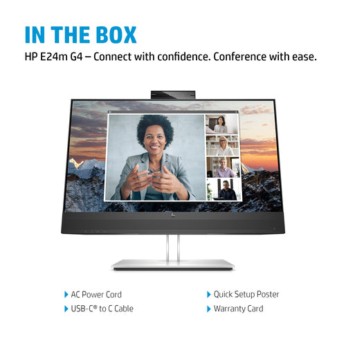 HP E24m G4 FHD USB-C Conferencing Monitor HP E24m G4 FHD USB-C Conferencing Monitor